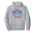 Spring 2024 Season Baseball Mom Hey Batter Hoodie - Unique Graphic Unisex - T-Shirt, Sweatshirt, Hoodie