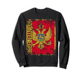 Montenegro Flag Distressed Sweatshirt - Trendy Graphic for Adults - T-Shirt, Sweatshirt, Hoodie