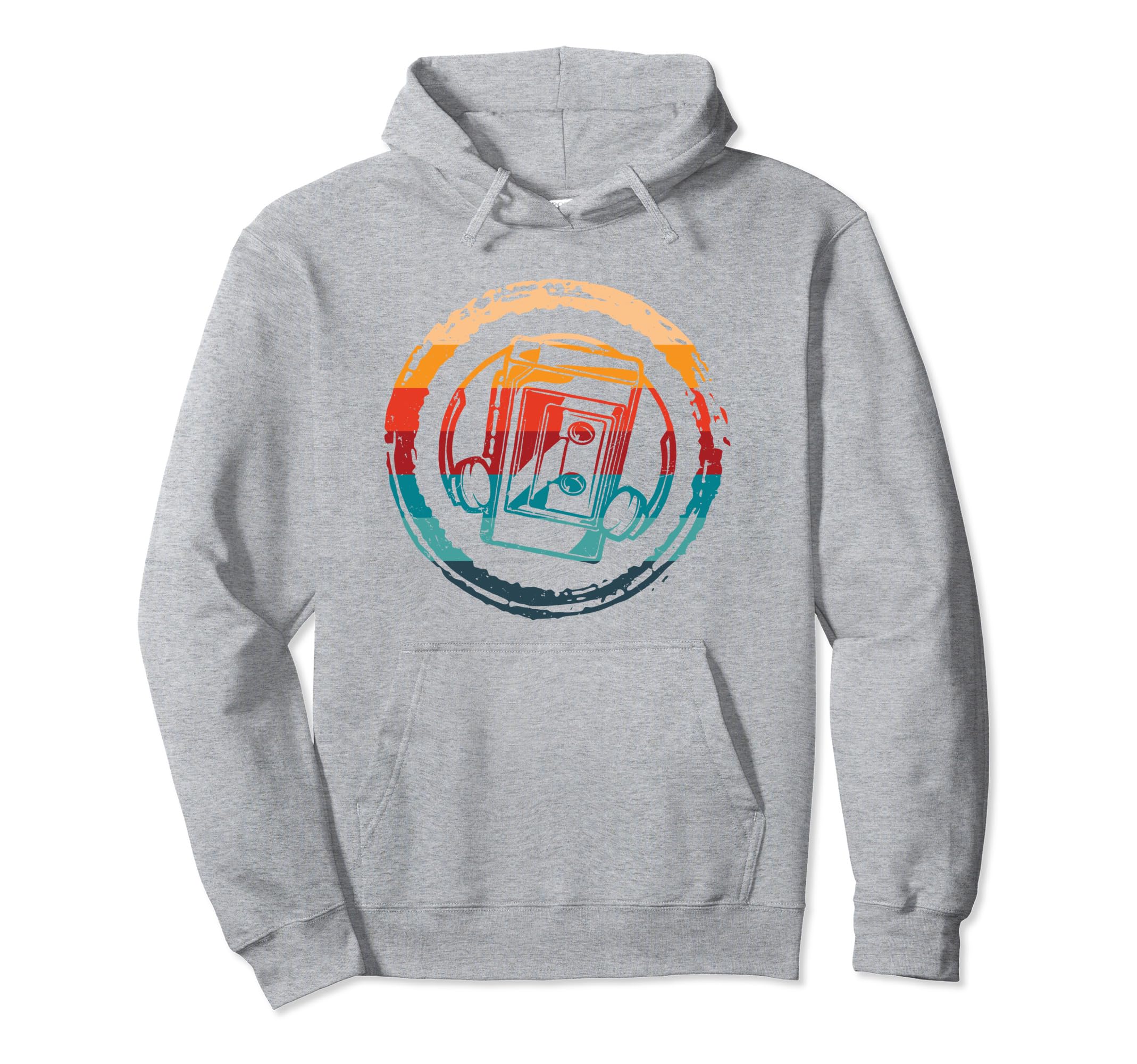 Portable Cassette Tape Player Hoodie - Fun Novelty Design Men Women - T-Shirt, Sweatshirt, Hoodie