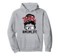 Mom Life Softball Baseball And Soccer Hoodie - Graphic Print for Adults - T-Shirt, Sweatshirt, Hoodie