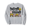 Ball Mom Softball Mama Baseball Mama Sweatshirt - Unique Graphic Unisex - T-Shirt, Sweatshirt, Hoodie