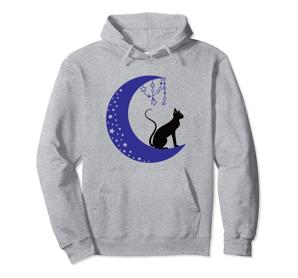 Cat Moon Celestial Witch 90S Hoodie - Novelty Apparel for Adults - T-Shirt, Sweatshirt, Hoodie