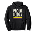 Proud Old Lgbt Dad Pride Daddy Hoodie - Custom Art Print Men Women - T-Shirt, Sweatshirt, Hoodie