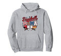 Coquette American Baseball Mom Mama Hoodie - Fun Novelty Design for Adults - T-Shirt, Sweatshirt, Hoodie