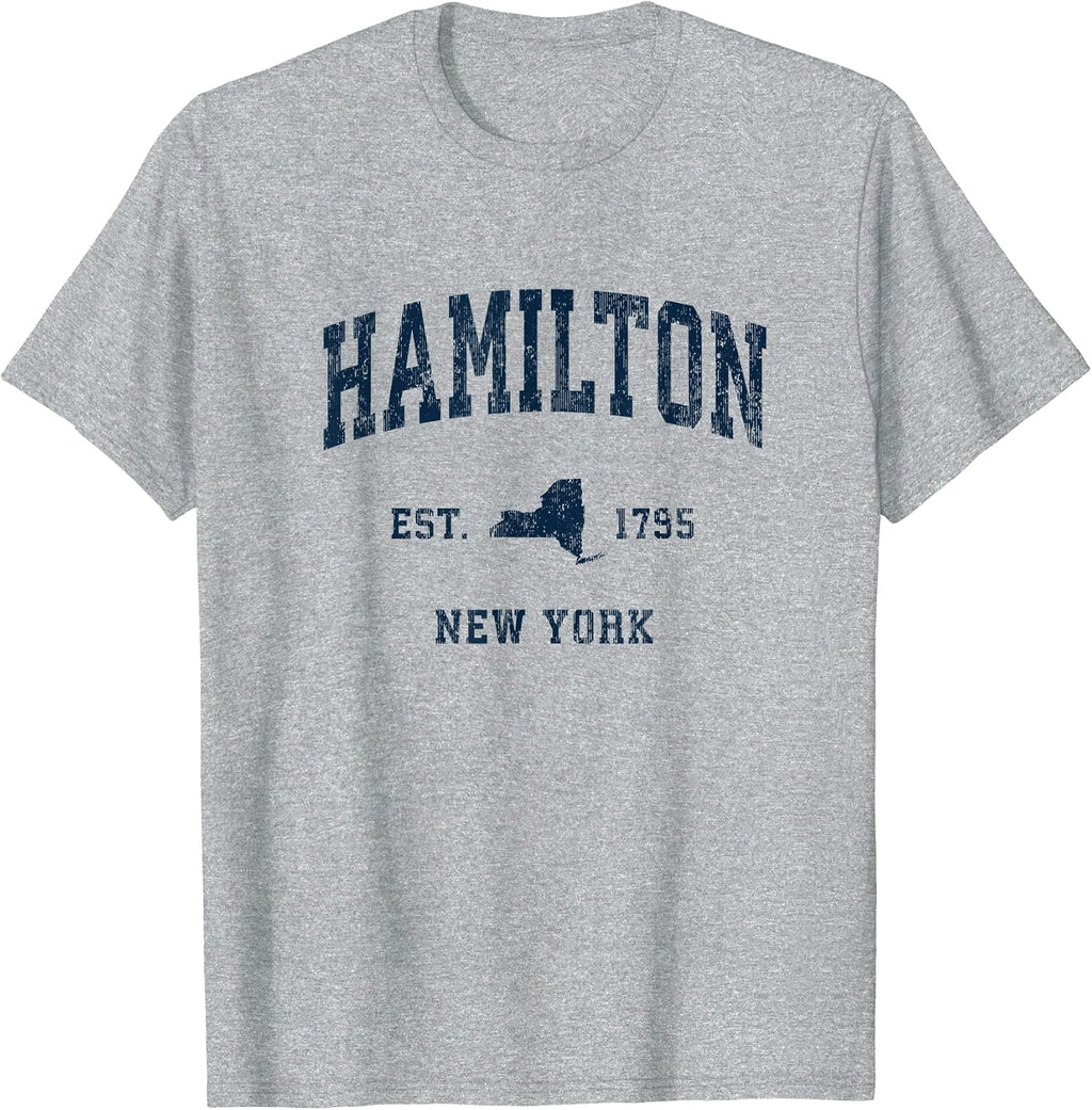 Hamilton NY Retro Gifts - Adult & Kids T-Shirts, Sweatshirts & Hoodies apparel design preview 1