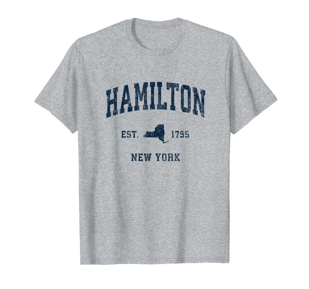 Hamilton New York Ny Athletic Navy Sports T-Shirt - Streetwear Style Unisex - T-Shirt, Sweatshirt, Hoodie