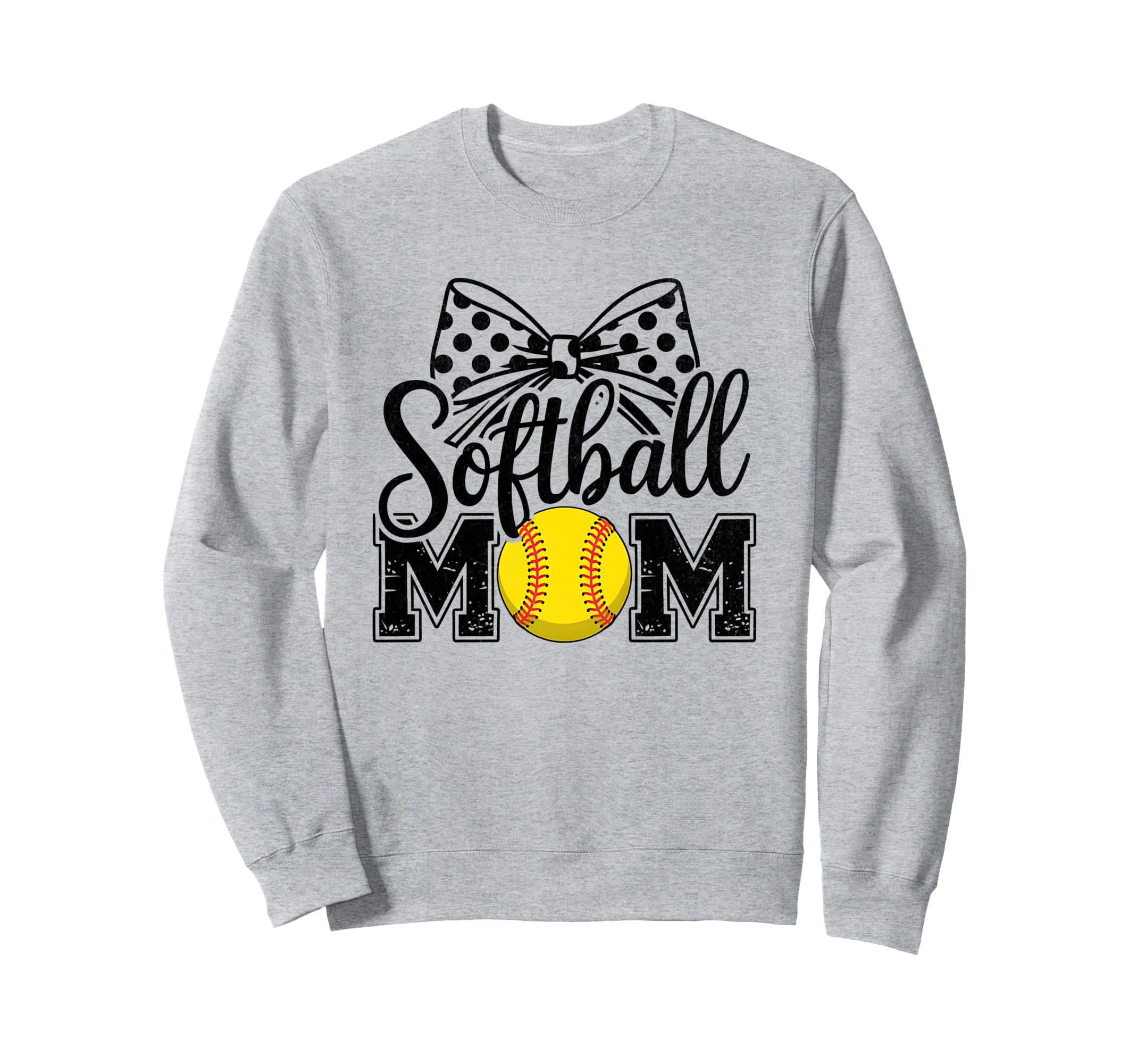 Baseball Coquette Bow Baseball Cheer Mom Sweatshirt - Graphic Print Unisex - T-Shirt, Sweatshirt, Hoodie