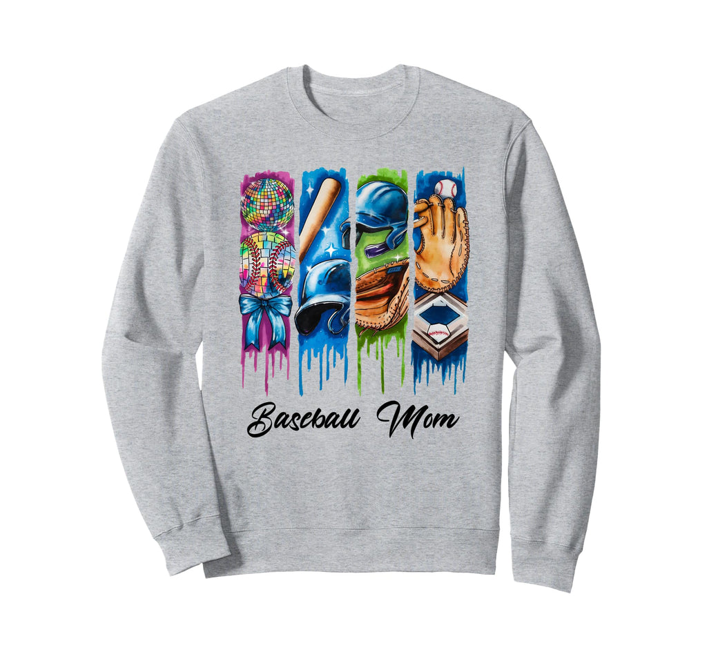 Baseball Coquette Bow Mothers Day Hoodie - Streetwear Style Men Women - T-Shirt, Sweatshirt, Hoodie