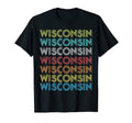 Wisconsin Usa Badger State Sunset T-Shirt - Unique Graphic Unisex - T-Shirt, Sweatshirt, Hoodie
