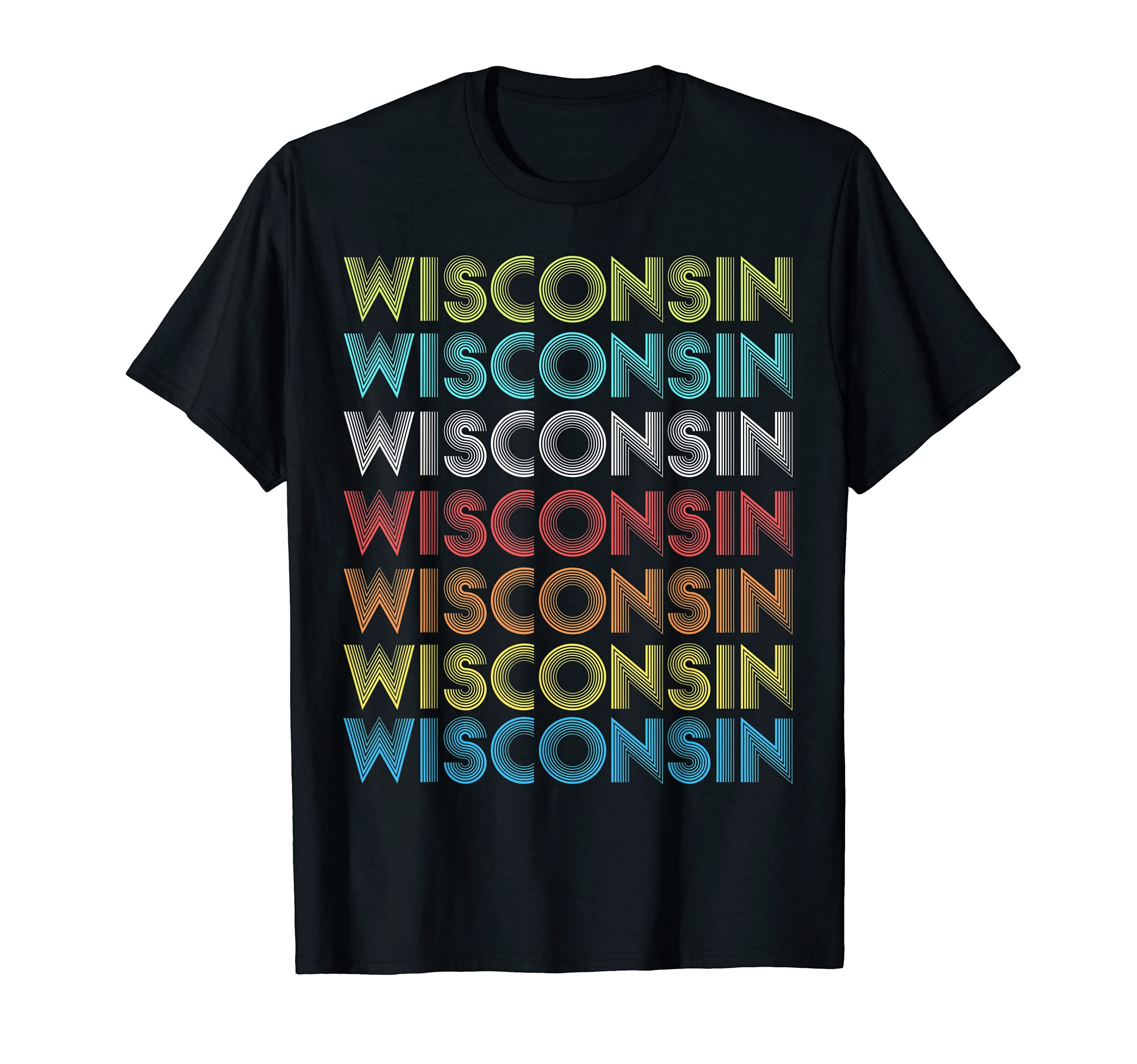 Wisconsin Usa Badger State Sunset T-Shirt - Unique Graphic Unisex - T-Shirt, Sweatshirt, Hoodie