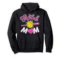 Softball Heart Mom Mothers Day Funny Hoodie - Novelty Apparel for Adults - T-Shirt, Sweatshirt, Hoodie