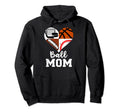 Ball Mom Funny Football Baseball Hoodie - Graphic Print Men Women - T-Shirt, Sweatshirt, Hoodie