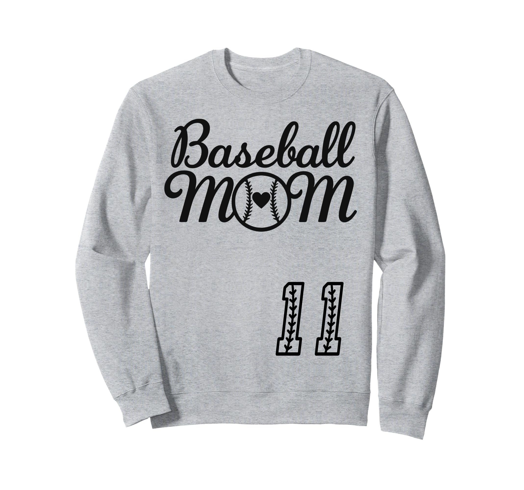 Baseball Mom Jersey 11 Baseball Sweatshirt - Streetwear Style for Adults - T-Shirt, Sweatshirt, Hoodie