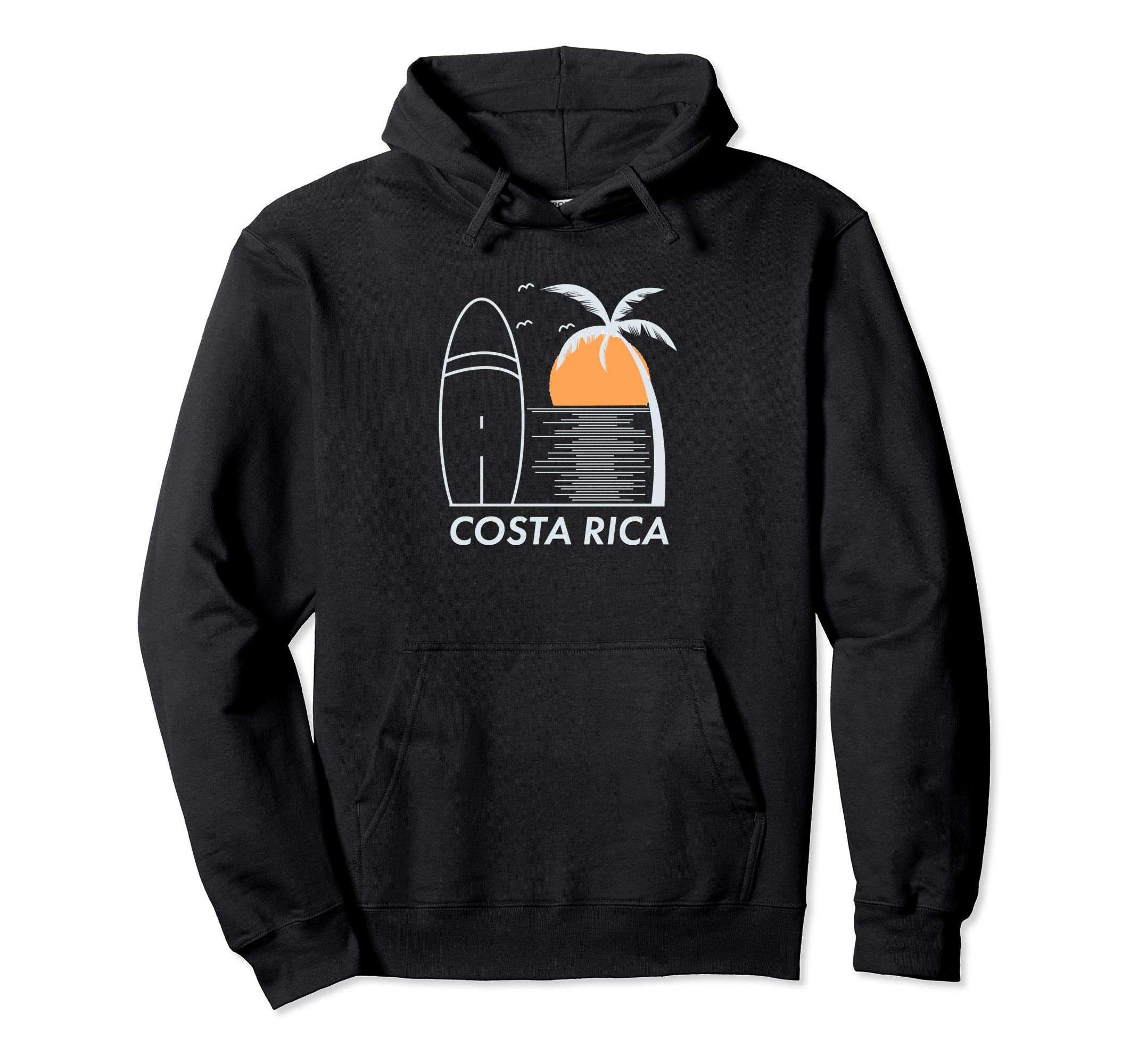 Costa Rica Surf Sunset Boho Hoodie - Minimalist Print Men Women - T-Shirt, Sweatshirt, Hoodie