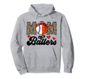 Mom Ballers Basketball Baseball Mom Hoodie - Fun Novelty Design Unisex - T-Shirt, Sweatshirt, Hoodie
