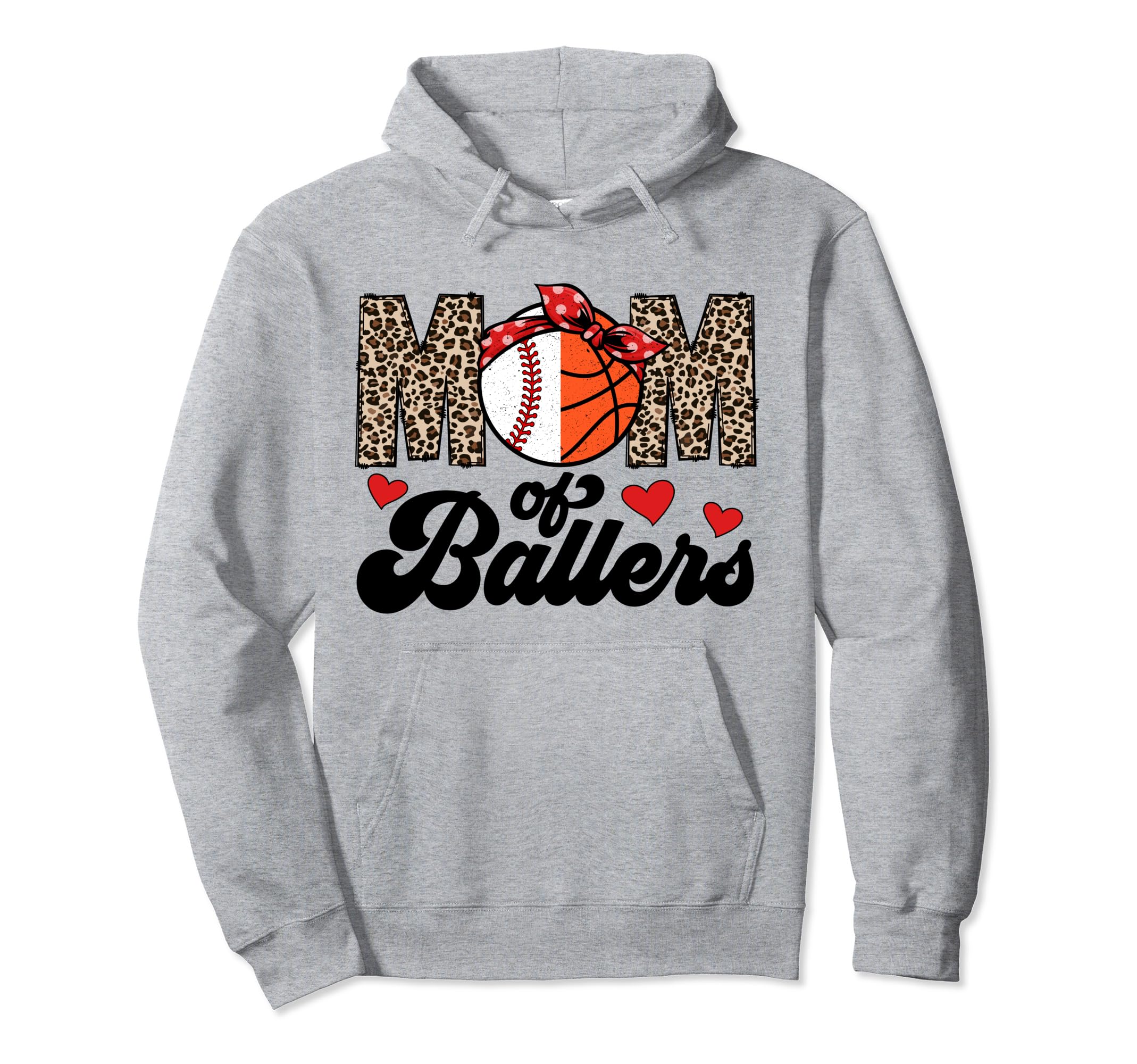 Mom Ballers Basketball Baseball Mom Hoodie - Fun Novelty Design Unisex - T-Shirt, Sweatshirt, Hoodie