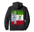 Equatorial Guinea Flag Distressed Hoodie - Aesthetic Graphic Unisex - T-Shirt, Sweatshirt, Hoodie