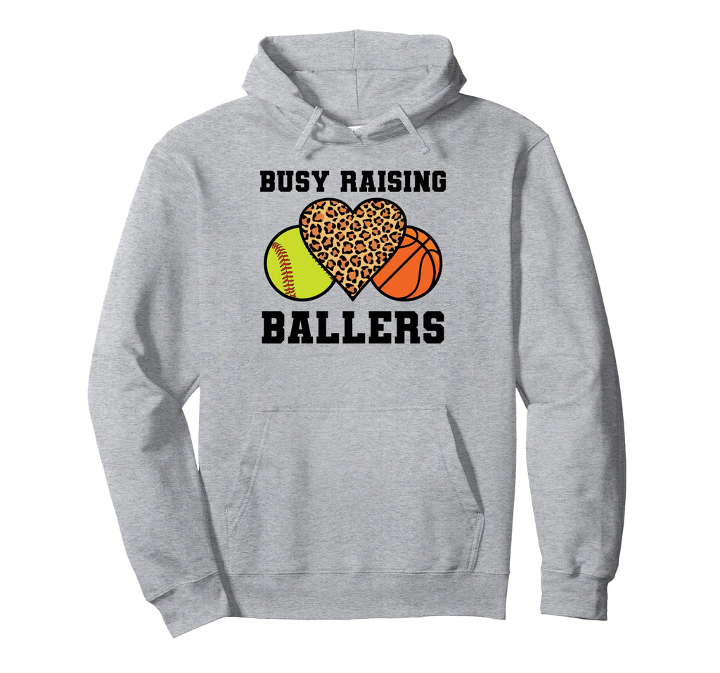 Busy Raising Ballers Basketball Hoodie - Aesthetic Graphic Unisex - T-Shirt, Sweatshirt, Hoodie