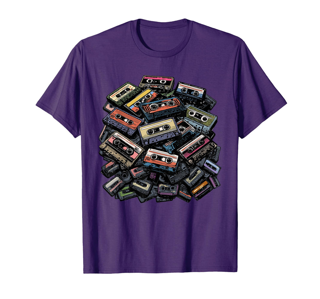 Mixtapes Cassette Tapes 1980S T-Shirt - Fun Novelty Design for Adults - T-Shirt, Sweatshirt, Hoodie
