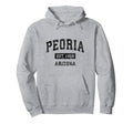 Peoria Arizona Az Sports Black Hoodie - Minimalist Print Unisex - T-Shirt, Sweatshirt, Hoodie