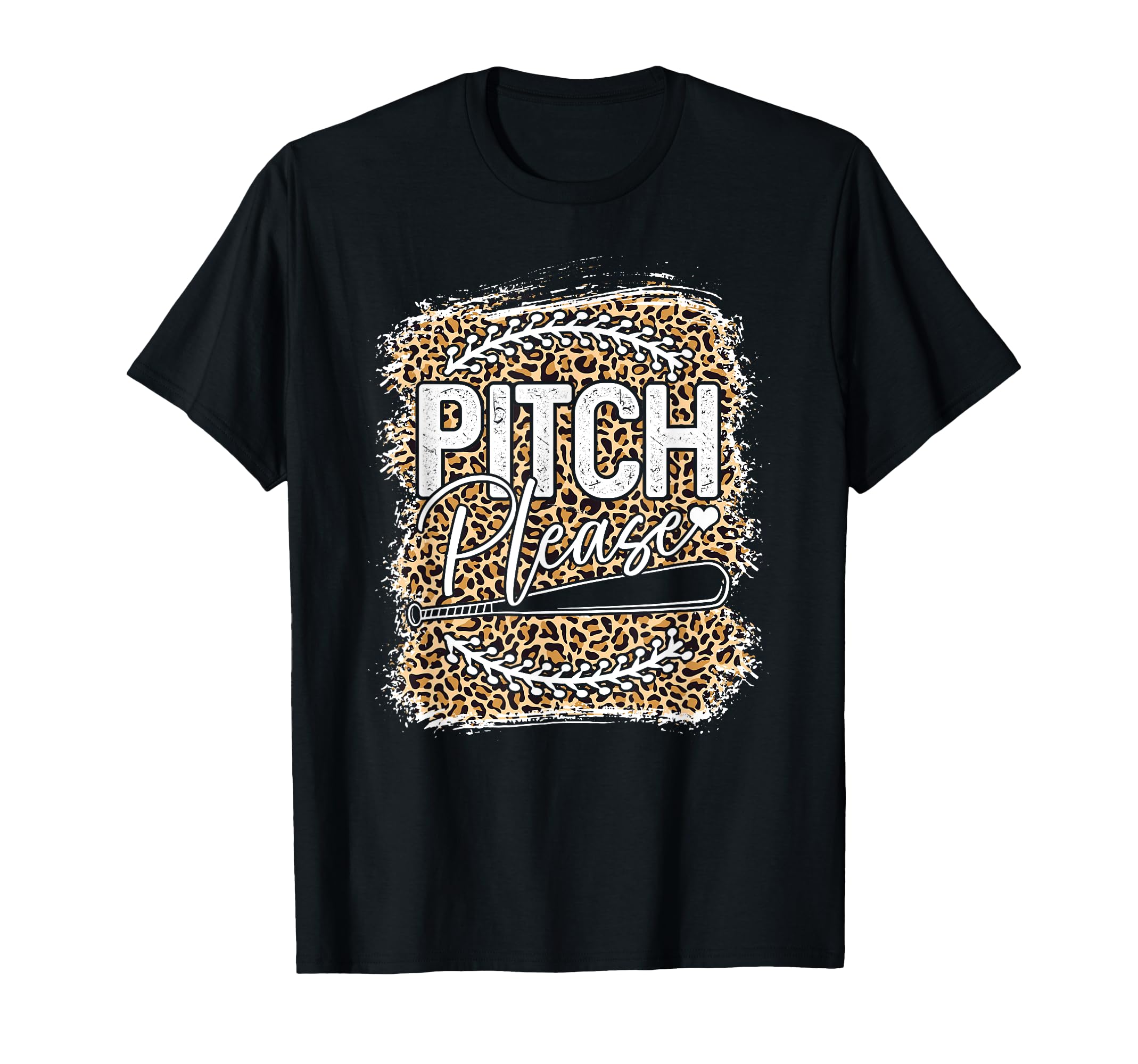 Baseball Womens Leopard Pattern T-Shirt - Fun Novelty Design Unisex - T-Shirt, Sweatshirt, Hoodie