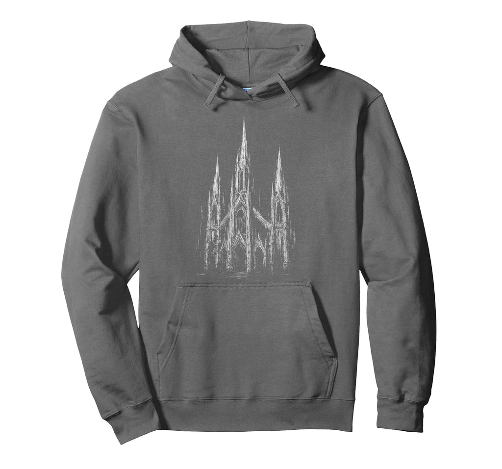 Gothic Church Cathedral Grunge Goth Dark Hoodie - Trendy Graphic Unisex - T-Shirt, Sweatshirt, Hoodie