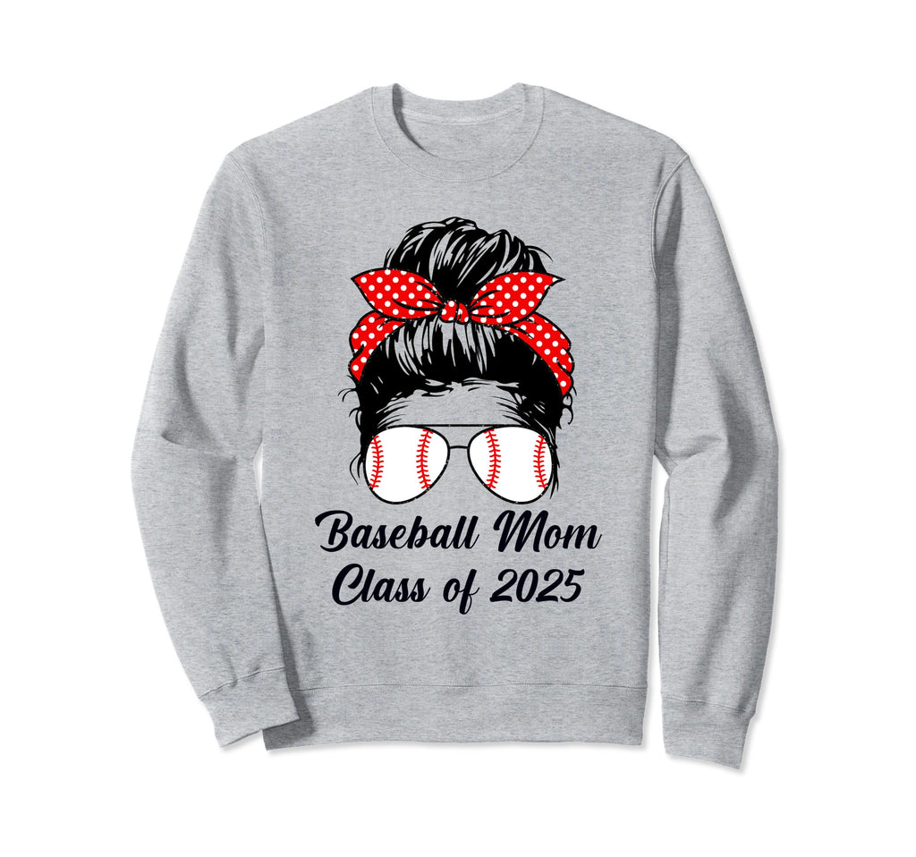 Class 2025 Baseball Mom Senior Sweatshirt - Custom Art Print for Adults - T-Shirt, Sweatshirt, Hoodie
