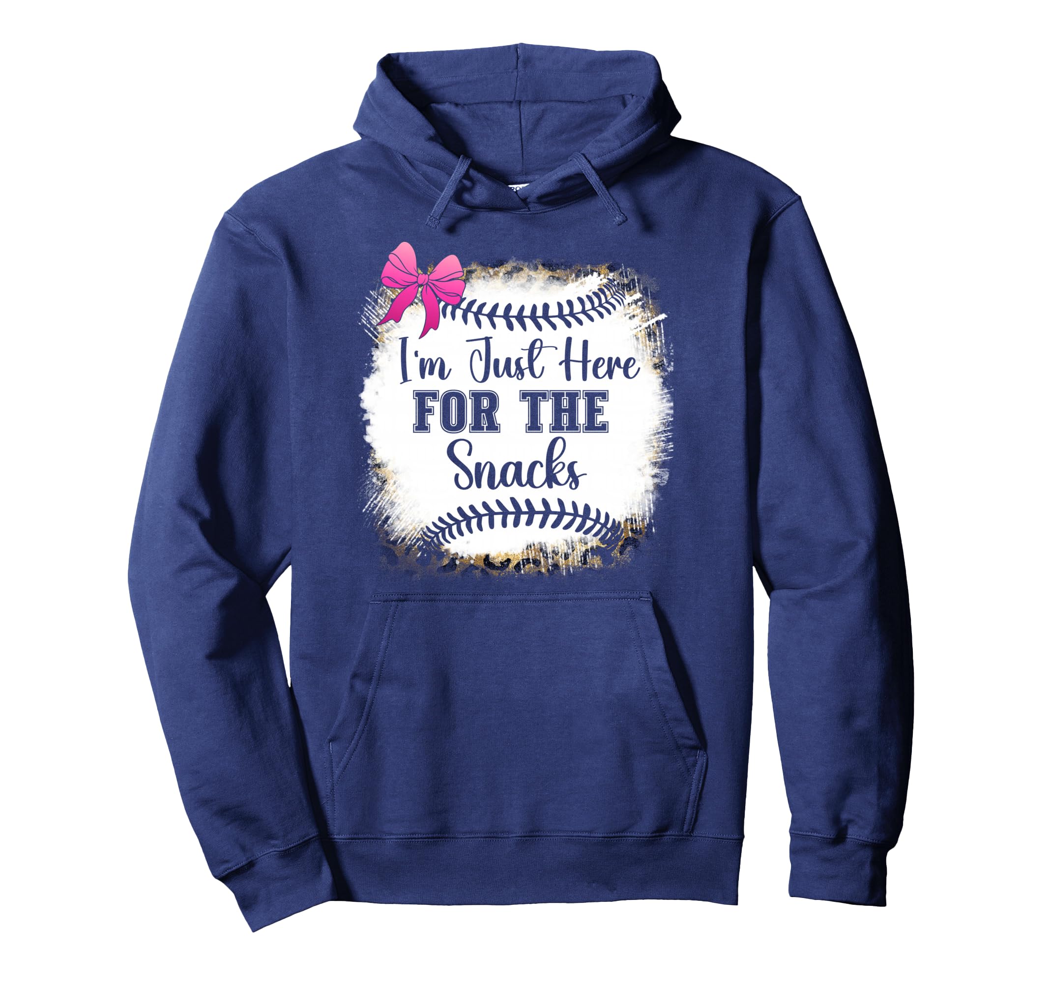 Baseball Sister Im Just Here Snacks Hoodie - Custom Art Print Men Women - T-Shirt, Sweatshirt, Hoodie