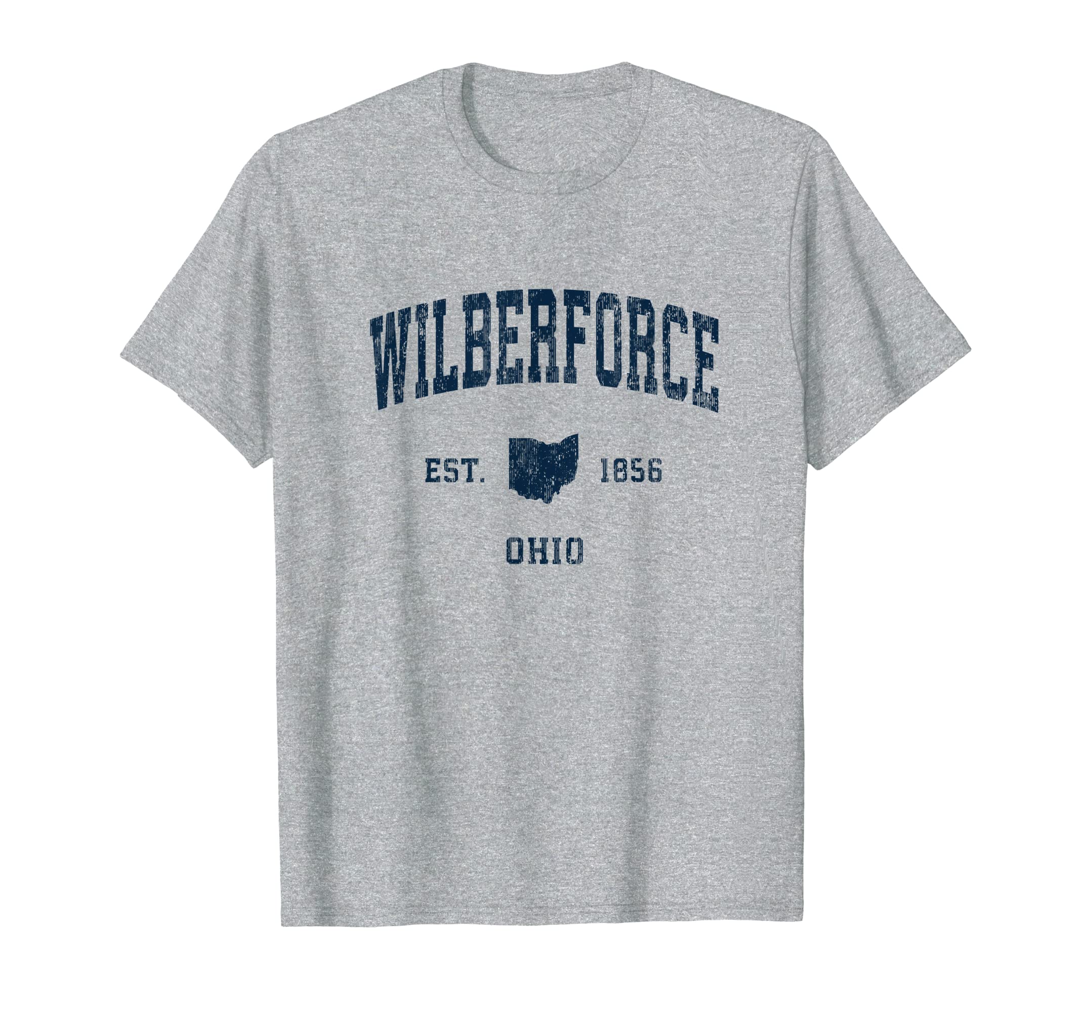 Wilberforce Ohio Oh Athletic Navy T-Shirt - Casual Everyday Wear Men Women - T-Shirt, Sweatshirt, Hoodie