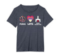 Floral Peace Love Harm Reduction T-Shirt - Fun Novelty Design Unisex - T-Shirt, Sweatshirt, Hoodie