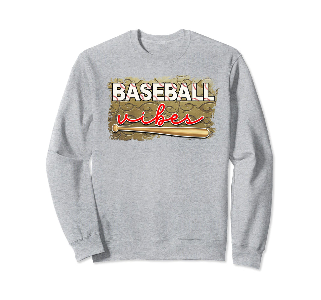 Baseball Vibes Is Baseball Sweatshirt - Casual Everyday Wear for Adults - T-Shirt, Sweatshirt, Hoodie