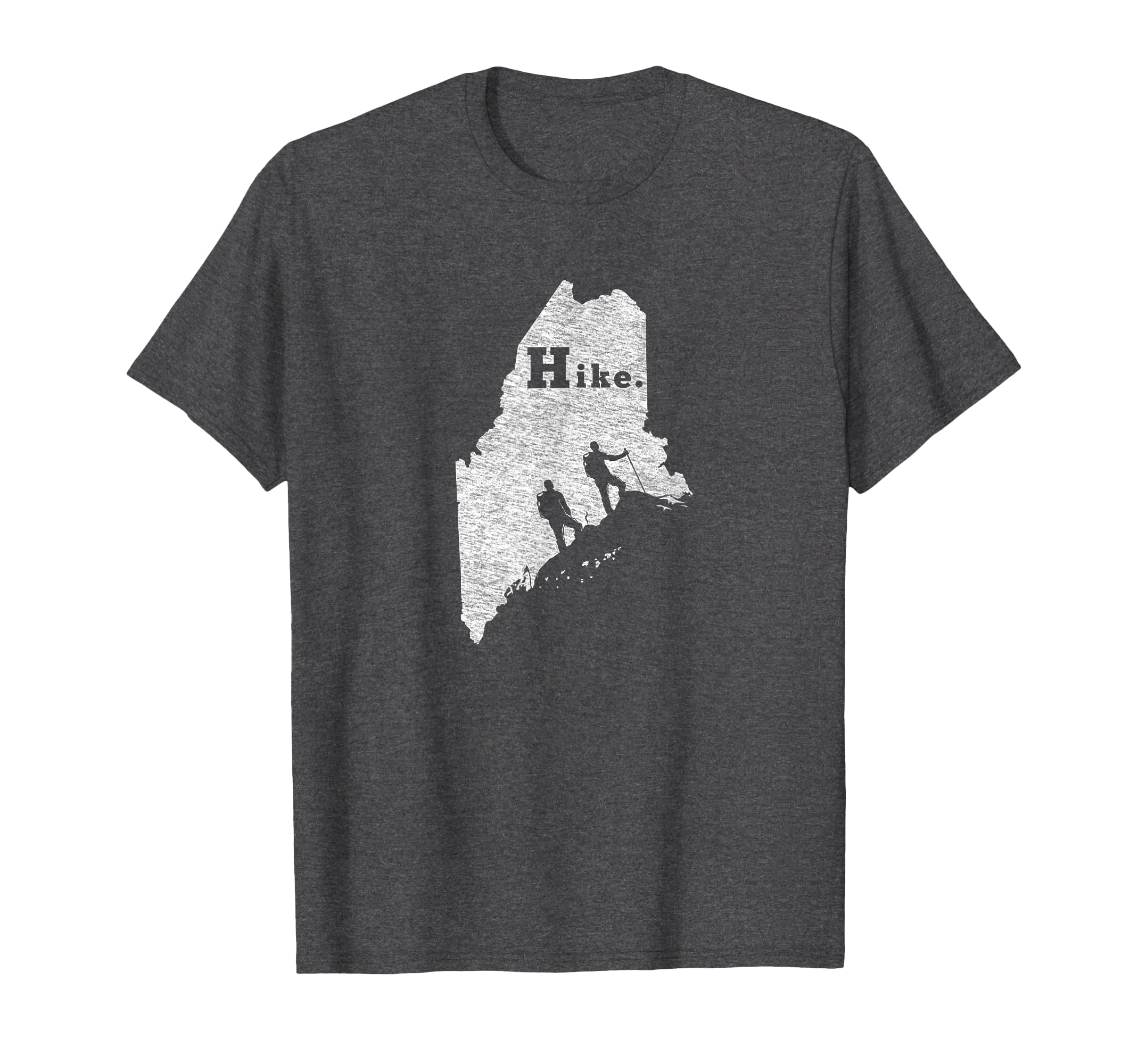 Maine Distressed Hiking T-Shirt - Custom Art Print Men Women - T-Shirt, Sweatshirt, Hoodie