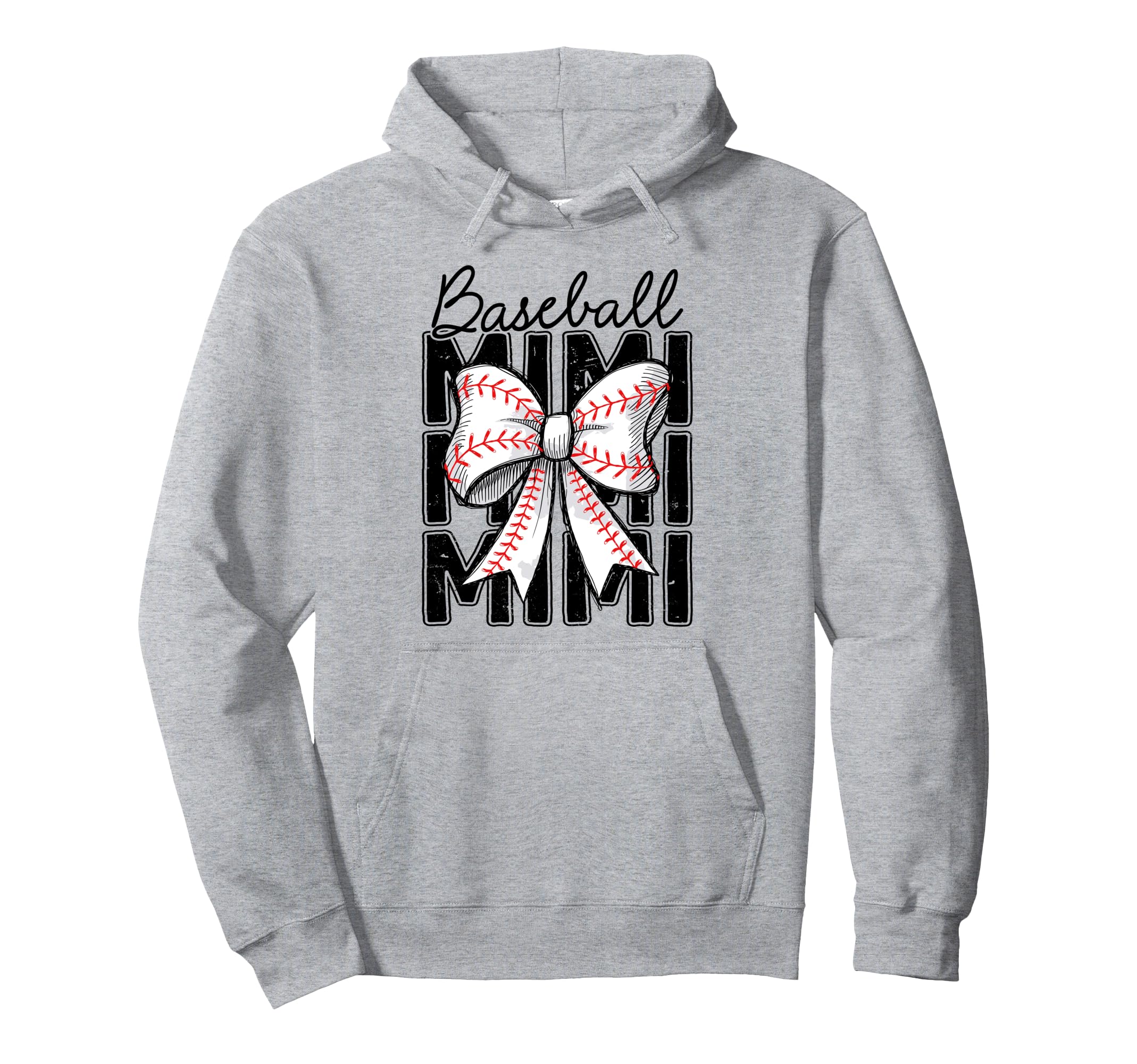 Baseball Mimi Coquette Bow Baseball Lover Hoodie - Graphic Print Men Women - T-Shirt, Sweatshirt, Hoodie