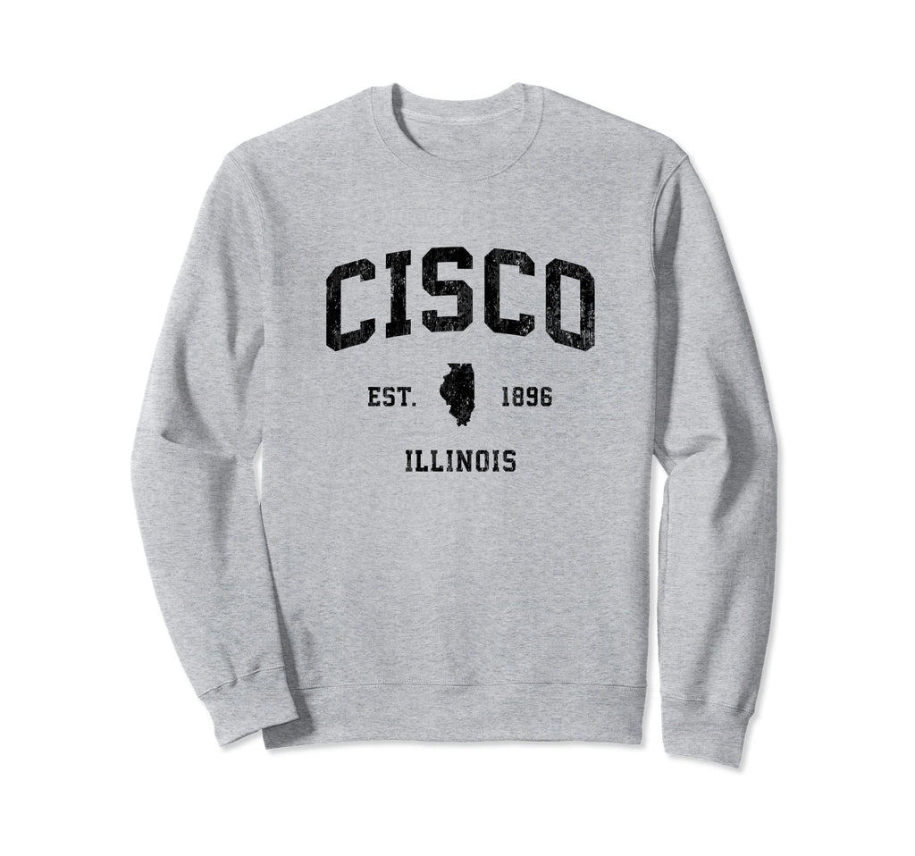 Cisco Illinois Il Athletic Black Sweatshirt - Streetwear Style for Adults - T-Shirt, Sweatshirt, Hoodie