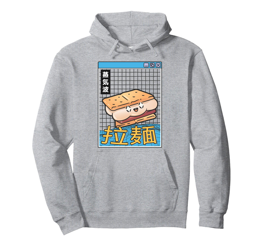 Japanese Smore Kawaii Grid Vaporwave Hoodie - Trendy Graphic for Adults - T-Shirt, Sweatshirt, Hoodie