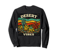 Desert Vibes Cactus Outdoor Boho Sweatshirt - Minimalist Print Unisex - T-Shirt, Sweatshirt, Hoodie