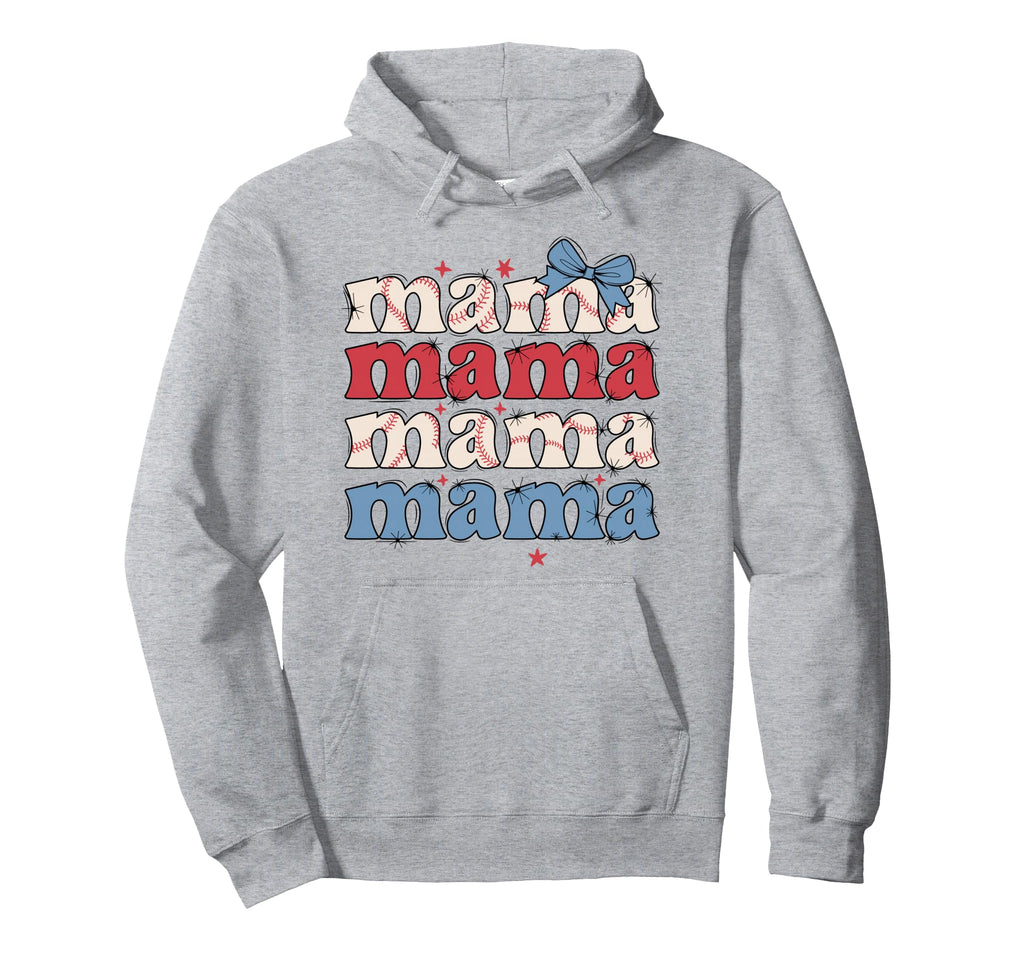 Baseball Mama Hoodie - Novelty Apparel Men Women - T-Shirt, Sweatshirt, Hoodie