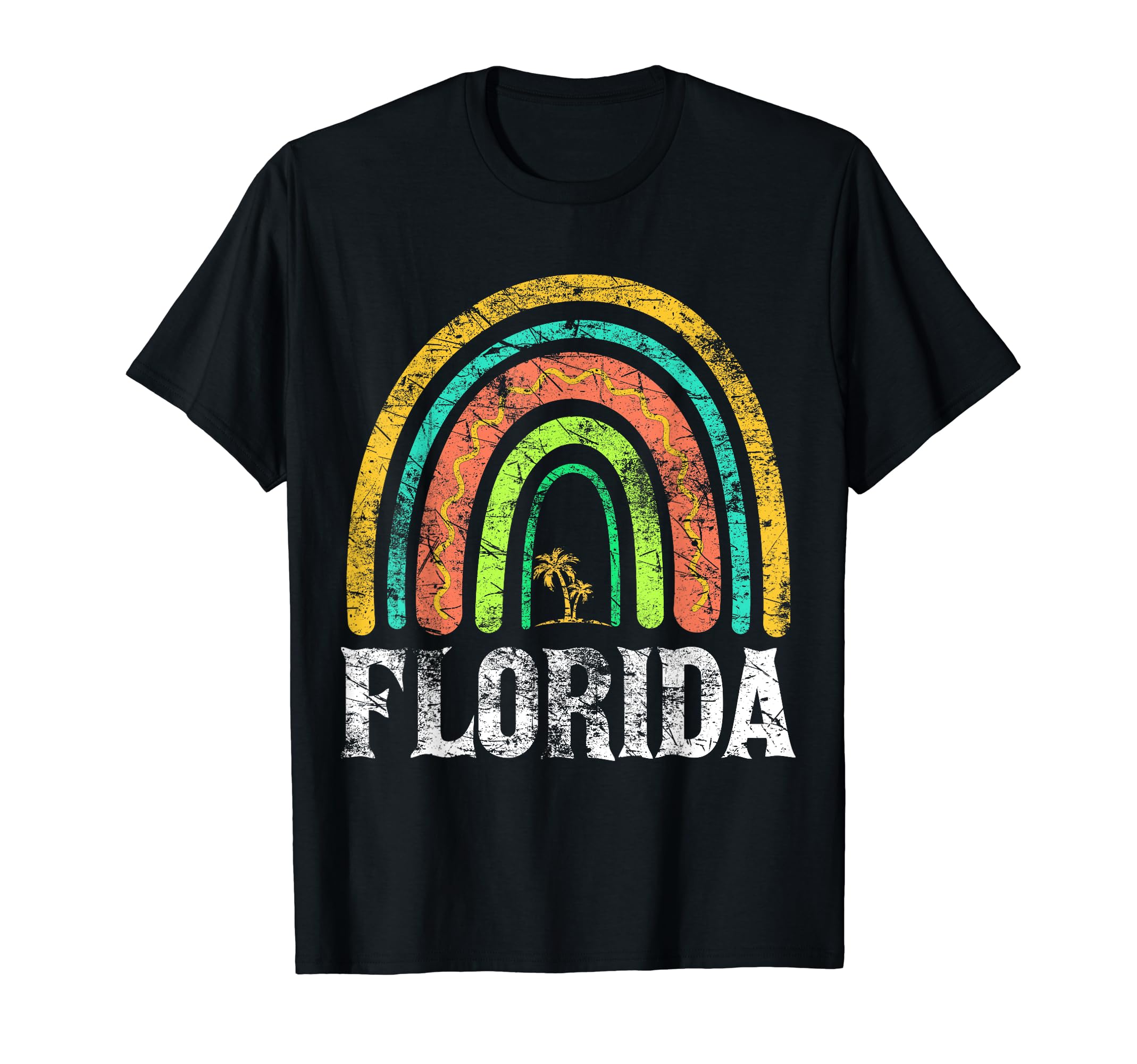Florida Vacation Souvenir Rainbow T-Shirt - Graphic Print for Adults - T-Shirt, Sweatshirt, Hoodie
