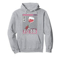 Wine Glass Kawaii Grid Vaporwave Hoodie - Novelty Apparel for Adults - T-Shirt, Sweatshirt, Hoodie