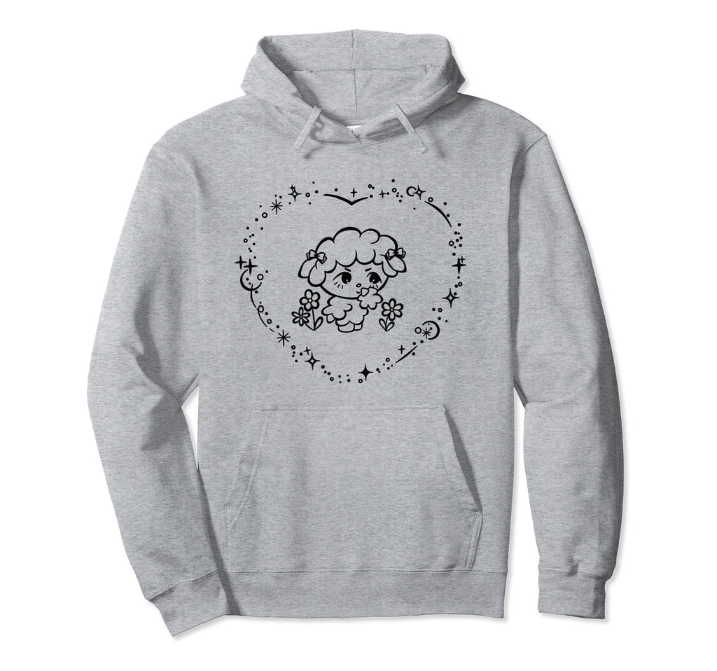 Coquette Soft Y2K Sheep Lamb Flowers And Hoodie - Trendy Graphic Men Women - T-Shirt, Sweatshirt, Hoodie