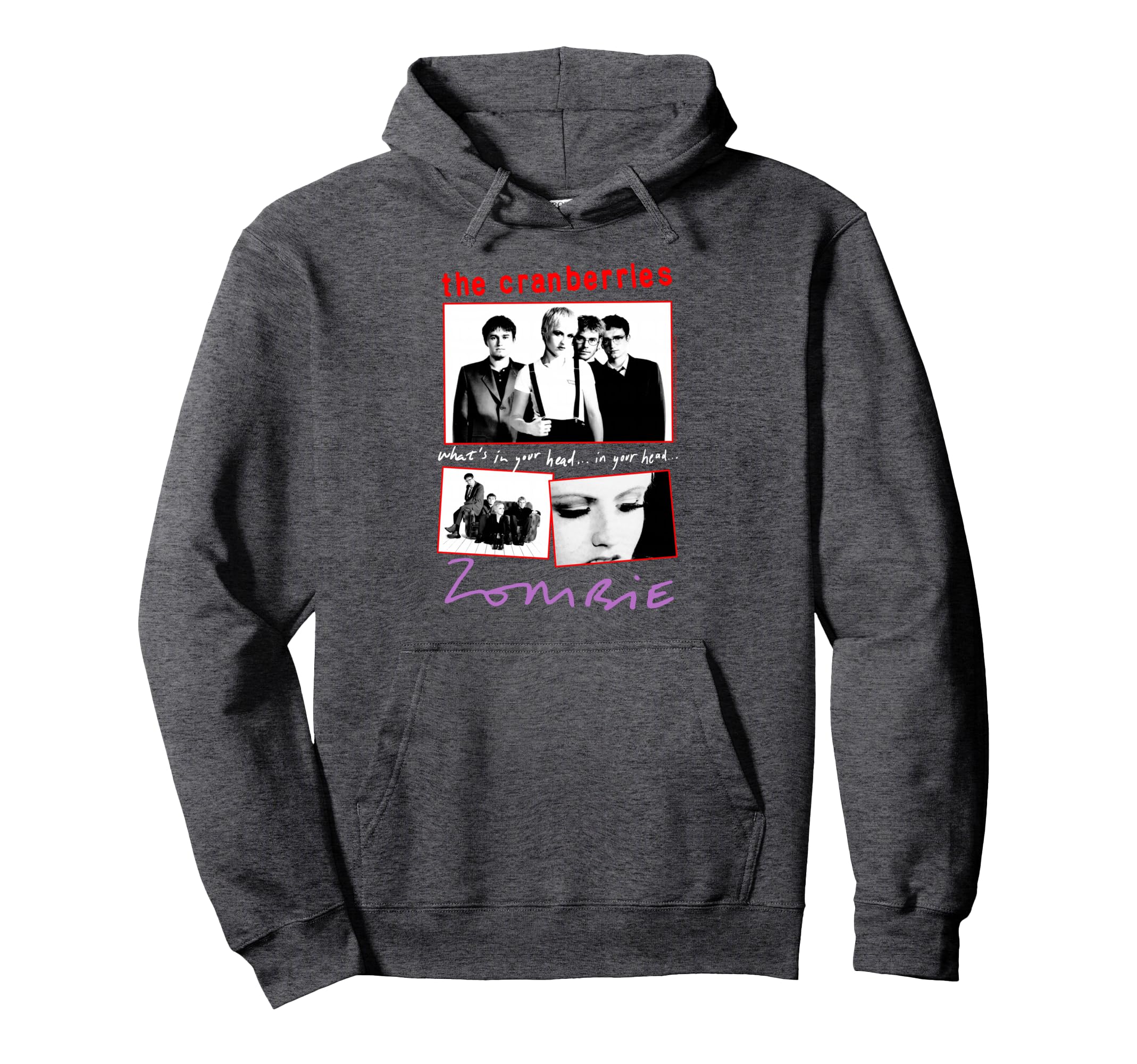Cranberries Zombie Collage Band Hoodie - Graphic Print for Adults - T-Shirt, Sweatshirt, Hoodie