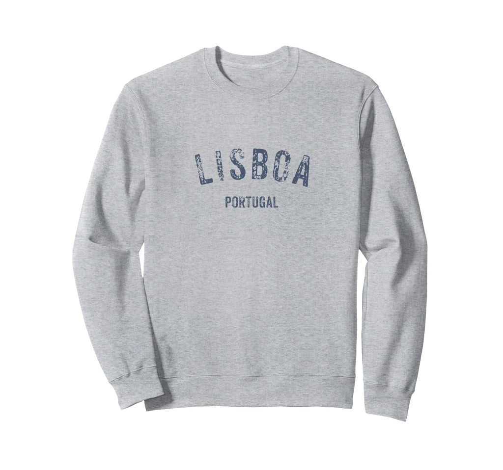 Lisboa Portugal Distressed Lisbon Sweatshirt - Custom Art Print for Adults - T-Shirt, Sweatshirt, Hoodie