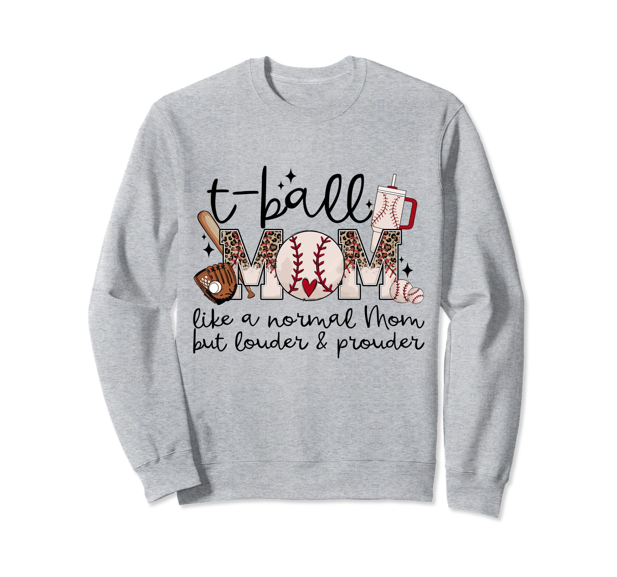 T Ball Mama Baseball Tball Mom Sweatshirt - Custom Art Print Unisex - T-Shirt, Sweatshirt, Hoodie