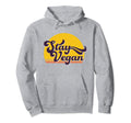 Stay Vegan Sunset Hoodie - Graphic Print for Adults - T-Shirt, Sweatshirt, Hoodie
