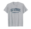 Old Saybrook Connecticut Ct Varsity T-Shirt - Fun Novelty Design Unisex - T-Shirt, Sweatshirt, Hoodie