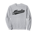 Atlanta Georgia 1970S Black Text Sweatshirt - Aesthetic Graphic Men Women - T-Shirt, Sweatshirt, Hoodie