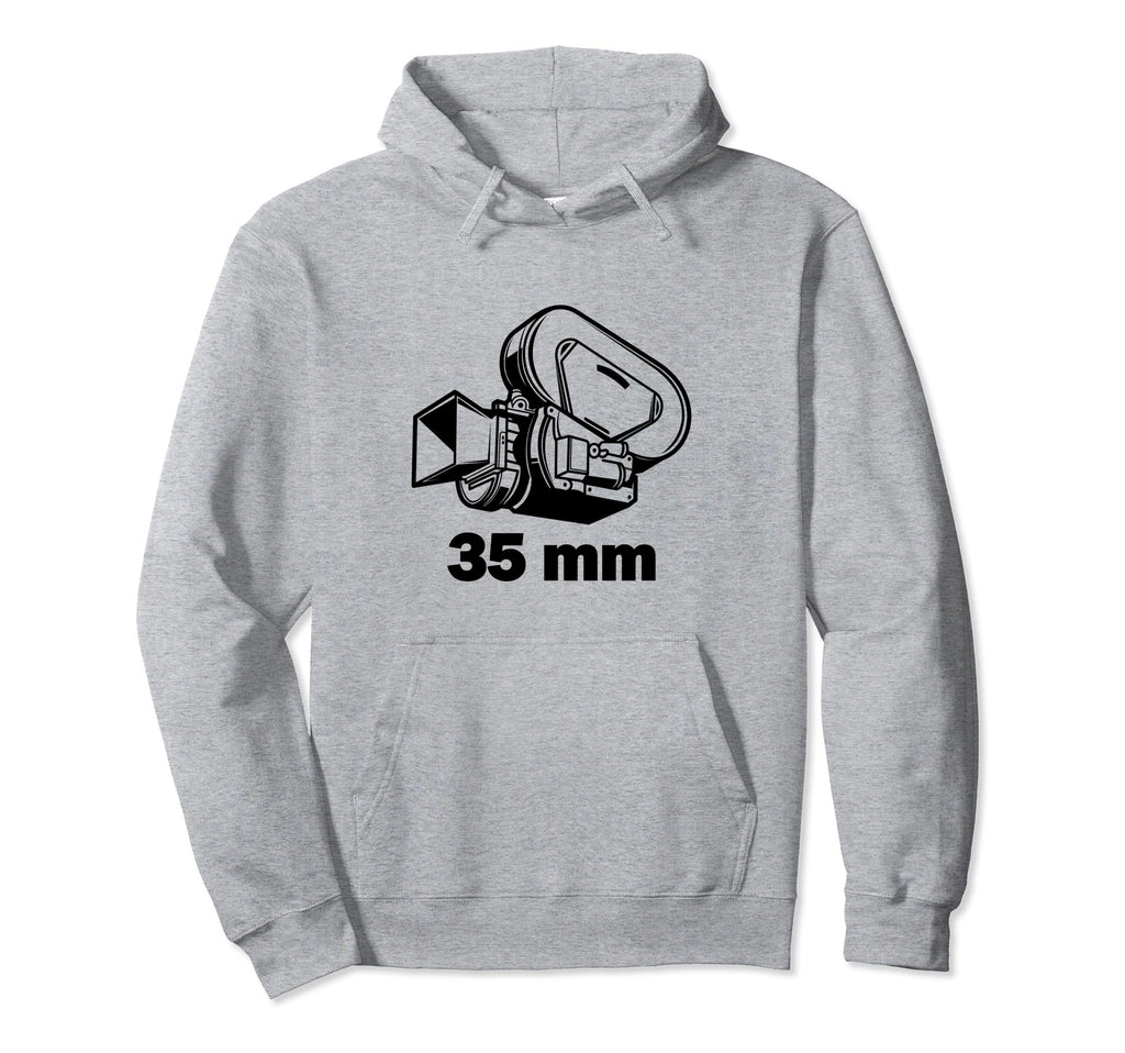 35Mm Movie Film Camera Photography Hoodie - Minimalist Print for Adults - T-Shirt, Sweatshirt, Hoodie