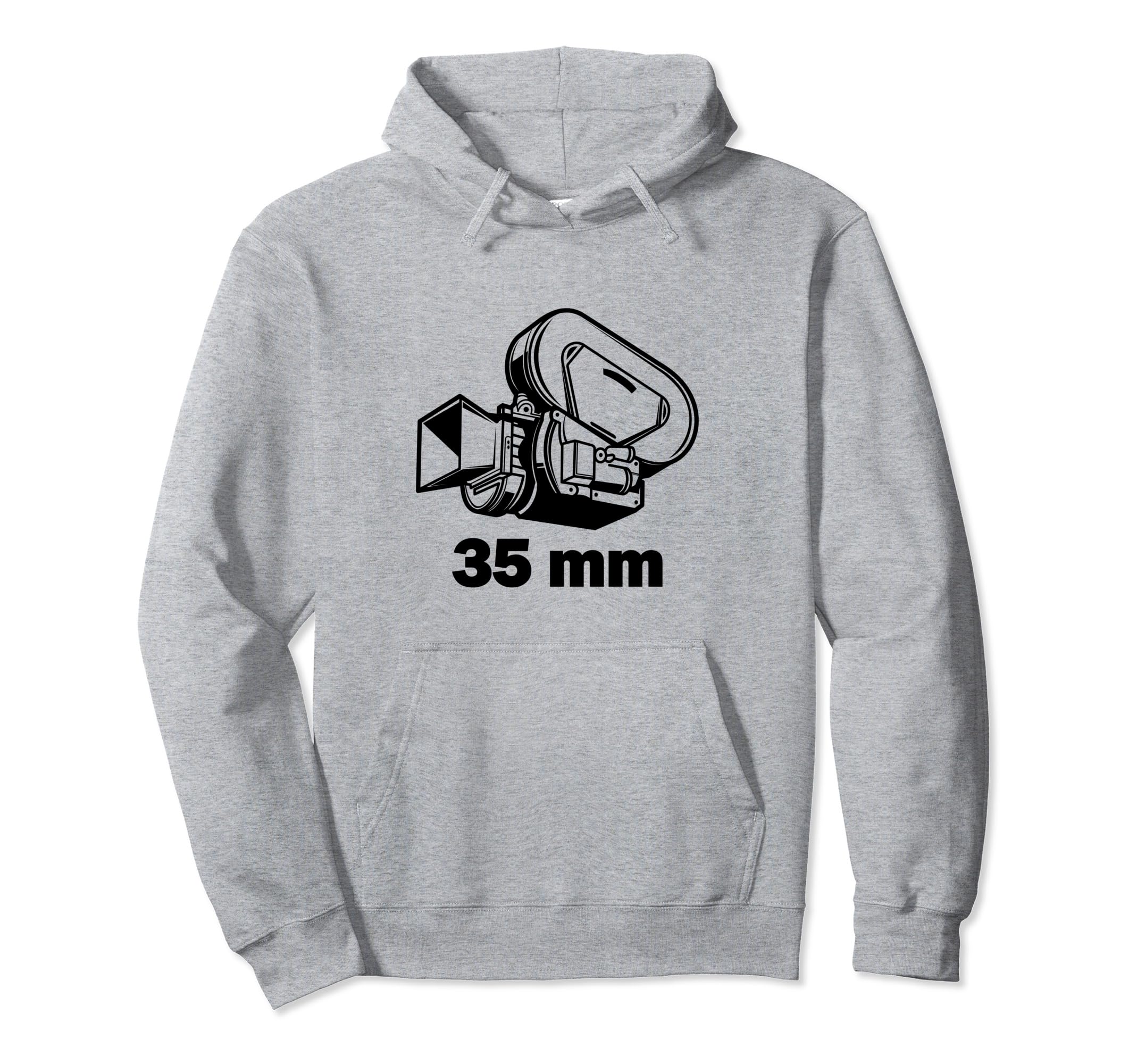 35Mm Movie Film Camera Photography Hoodie - Minimalist Print for Adults - T-Shirt, Sweatshirt, Hoodie