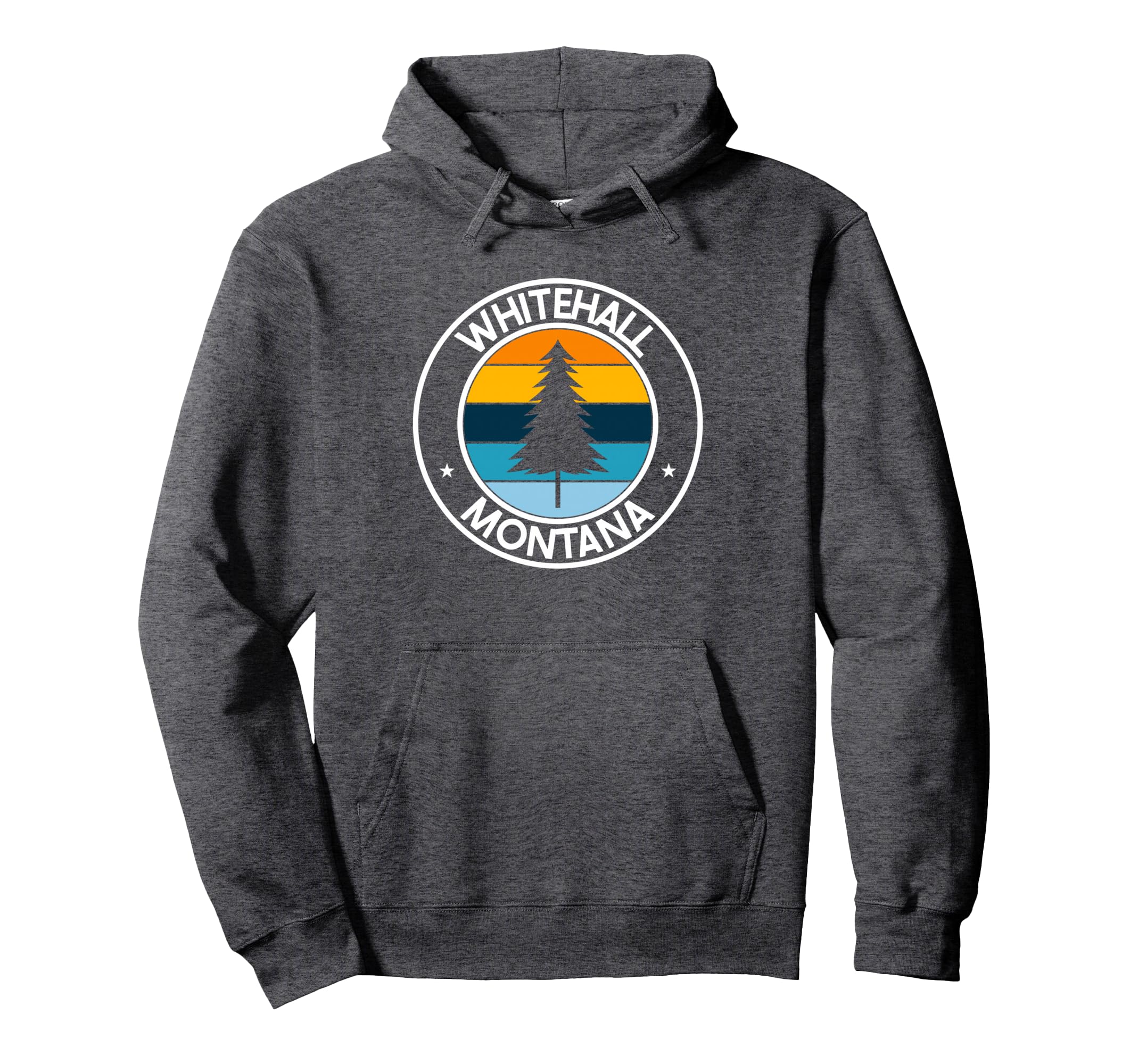 Whitehall Montana Mt Usa City Pride Sunset Hoodie - Graphic Print Men Women - T-Shirt, Sweatshirt, Hoodie