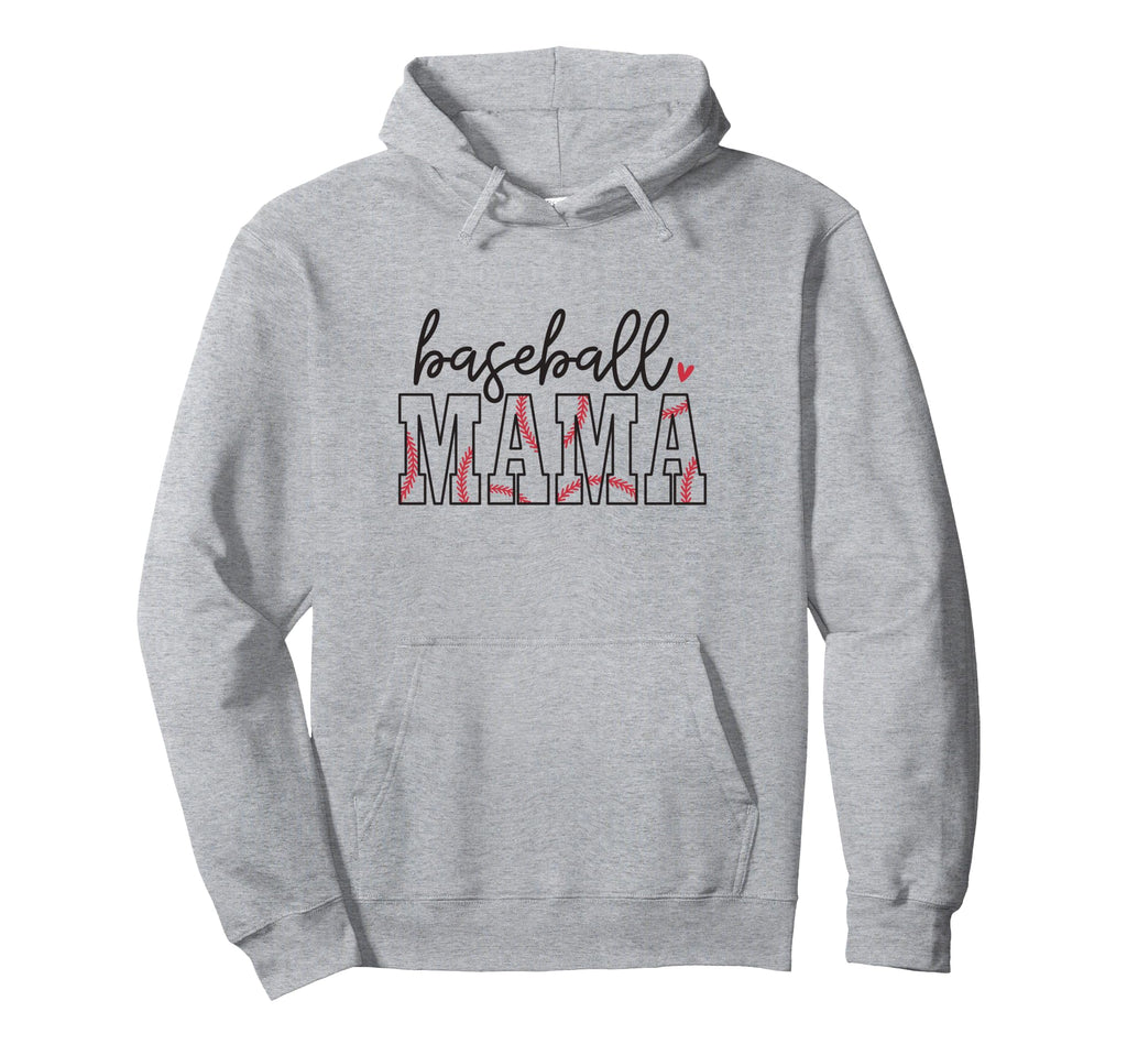 Baseball Mama Sports Moms Baseball Hoodie - Custom Art Print for Adults - T-Shirt, Sweatshirt, Hoodie